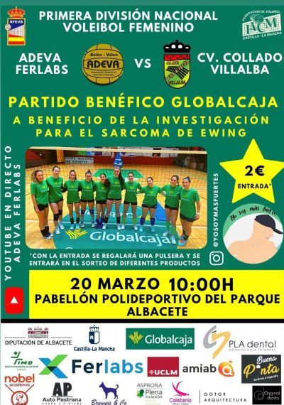 Cartel Evento Partido Benéfico Voleibol