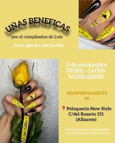 Cartel Evento Uñas Benéficas